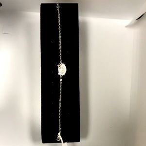 Beautiful white gold plated bracelet